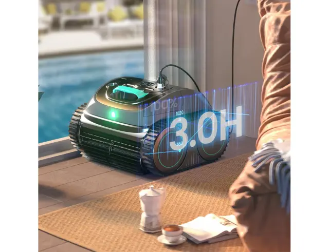 Ασύρματη Σκούπα Ρομπότ Πισίνας Wybot C1 με Wi-Fi, Bluetooth, 5 λειτουργίες καθαρισμού και επαναφορτιζόμενη μπαταρία 4.600mAh - BlackC1 3