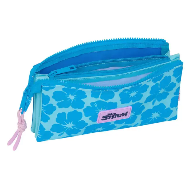 Κασετίνα τριπλή Disney Stitch Hawaii triple pencil case 2