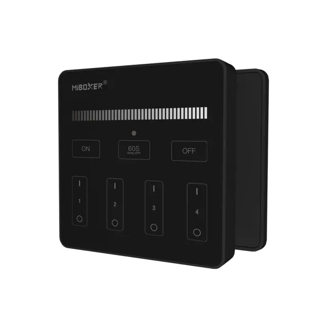 ΕΛΕΓΚΤΗΣ LED ΜΟΝΟΥ ΧΡΩΜΑΤΟΣ 4 ΖΩΝΩΝ ACA A-B1-B ΜΑΥΡΟΣ IP20 / A-B1-B 3