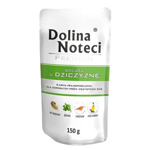Dolina Noteci Premium rich in venison - wet dog food - 150g