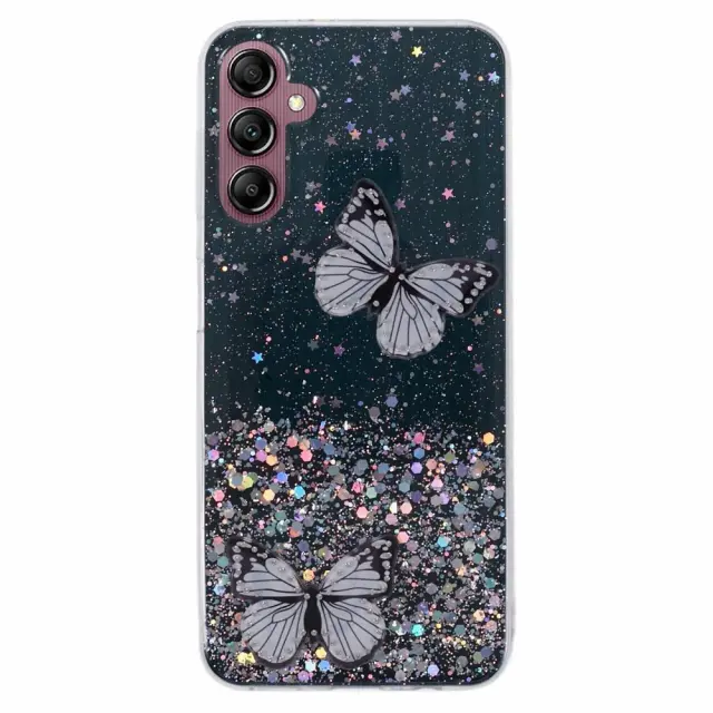 Θήκη Σιλικόνης Glittery για Samsung Galaxy A14 4G/5G Black OEM