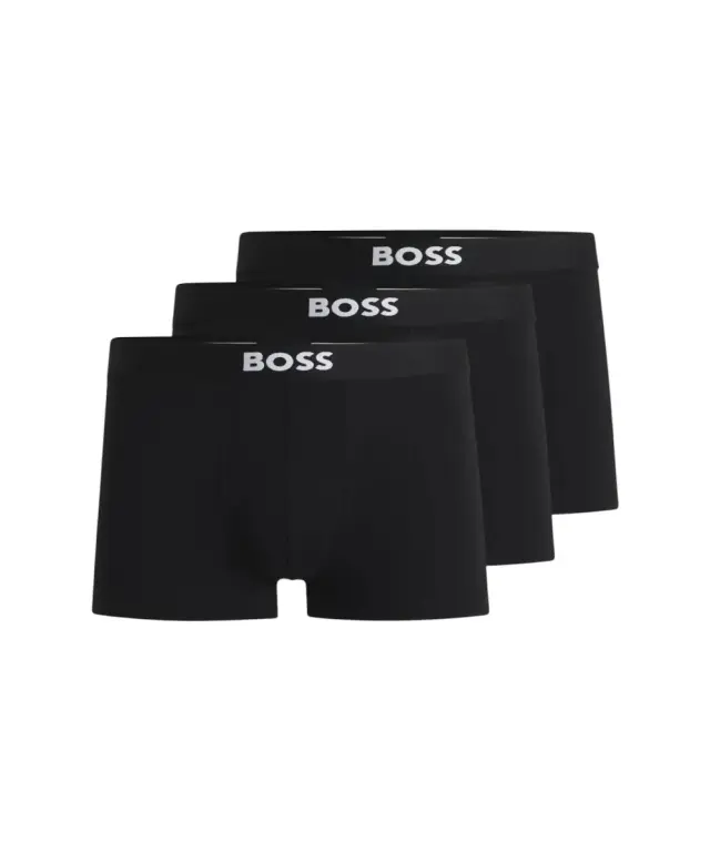 Hugo Boss - Ανδρικά Μποξεράκια Bold Bodywear 3Pack 50544263-001 Μαύρο - S