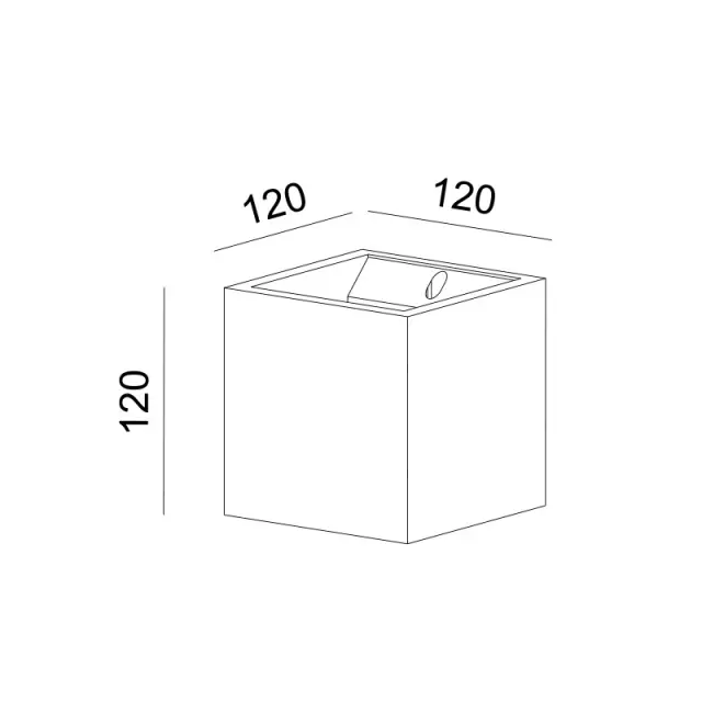 ΓΥΨΙΝΟ ΕΠΙΤΟΙΧΟ Φ/Σ 1XG9 BLOCK Φ12x12x12CM / G85141W 2