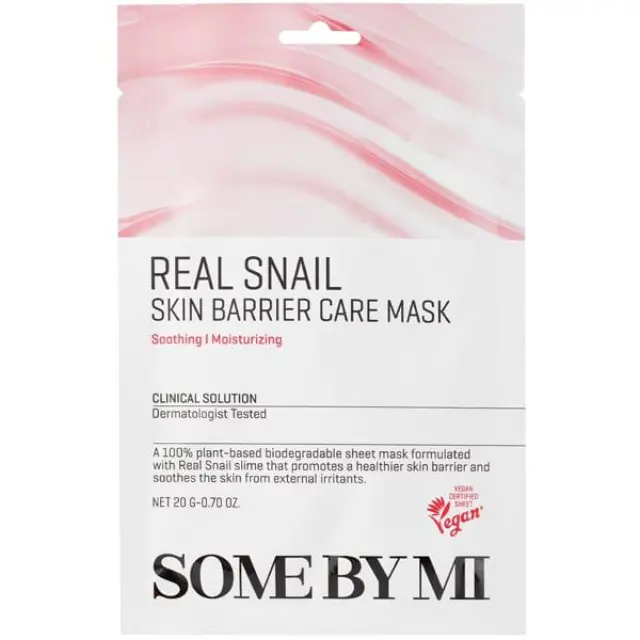 Some By Mi Real Snail Skin Barrier Care Mask Μάσκα Προσώπου με Αναπλαστική Δράση, 1τεμ