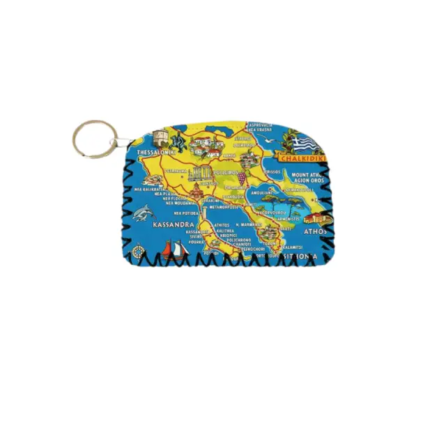 Πορτοφόλι Souvenir μπρελόκ - Σετ 10pcs - PVC - Chalkidiki - 14*9cm - 871742