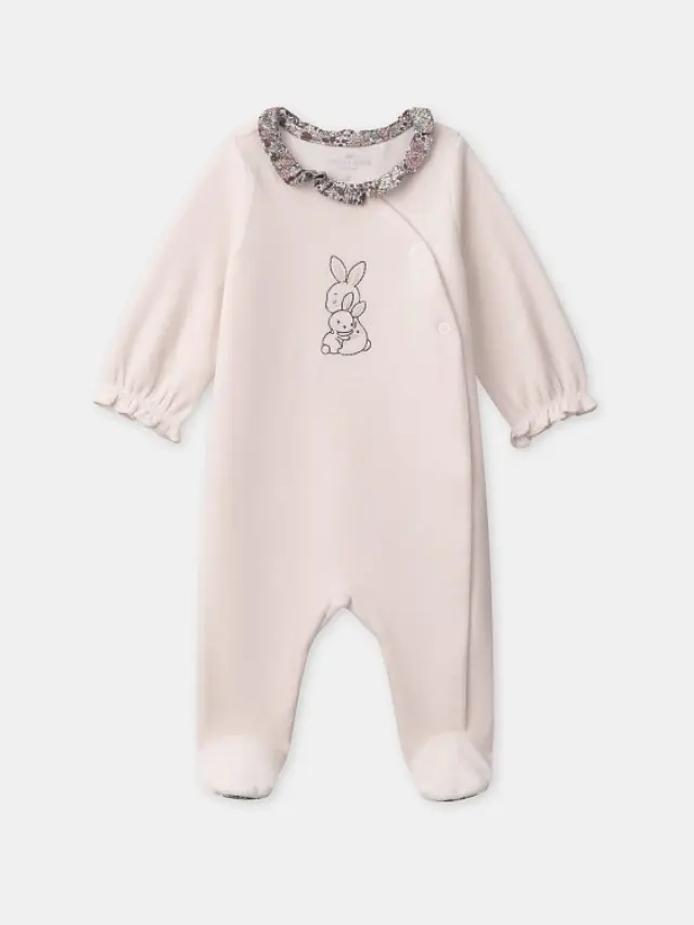 Βρεφική Πυτζάμα για Κορίτσια Bunny Blossom ΡΟΖ