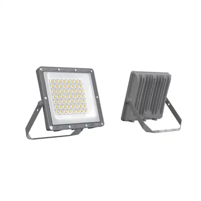 Προβολέας LED 50W 3CCT Μαύρος IP66 Με Καλώδιο 60cm Μαύρο