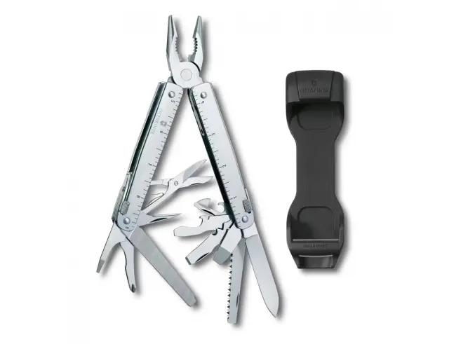 Ελβετικό Πολυεργαλείο Victorinox Swiss Tool X με εξάρτημα ζώνης, 26 λειτουργίες και μήκος 11.5cm - Silver 3.0327.H 2