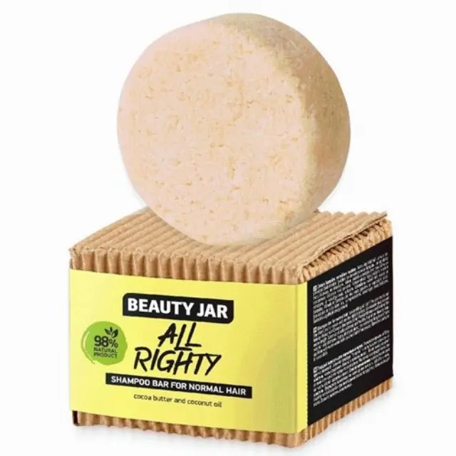 Beauty Jar “ALL RIGHTY” Μπάρα Σαμπουάν Για Κανονικές Επιδερμίδες, 65gr