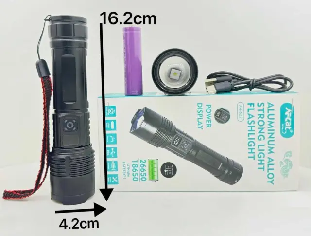 Επαναφορτιζόμενος φακός LED - FA-622 - 123569 2