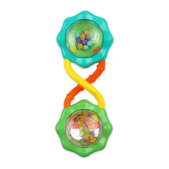 Bright Starts Rattle and Shake Barbell Κουδουνίστρα Green 3+ Μηνών