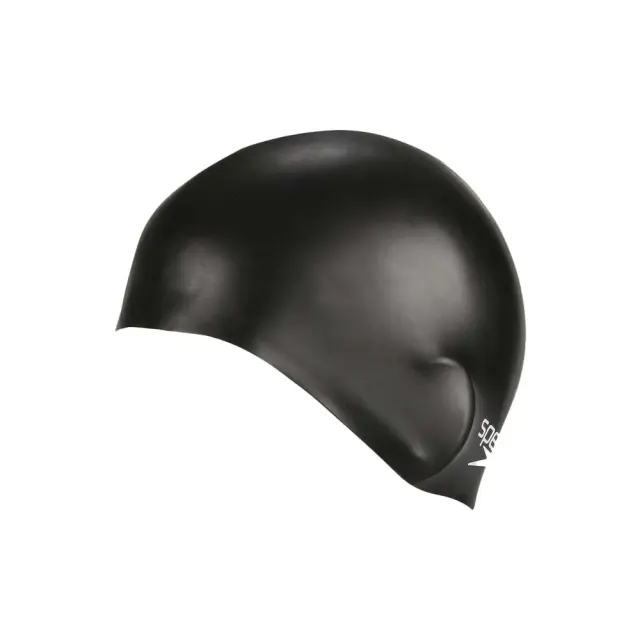 Speedo Unisex Junior Plain Moulded Silicone Cap Μαύρο 8709900001 (Speedo) - One Size