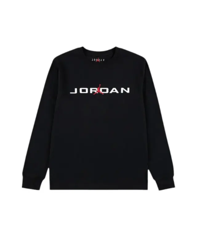 Jordan - Παιδική Μακρυμάνικη Μπλούζα Baseline 95D668-023 Μαύρο - 10-12 ετών