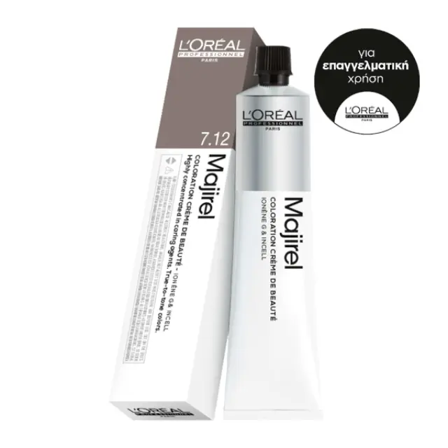 L’Oréal Profeffessionel Majirel Βαφή Μαλλιών 50ml 7,12-Ξανθό Σαντρέ Ιριζέ