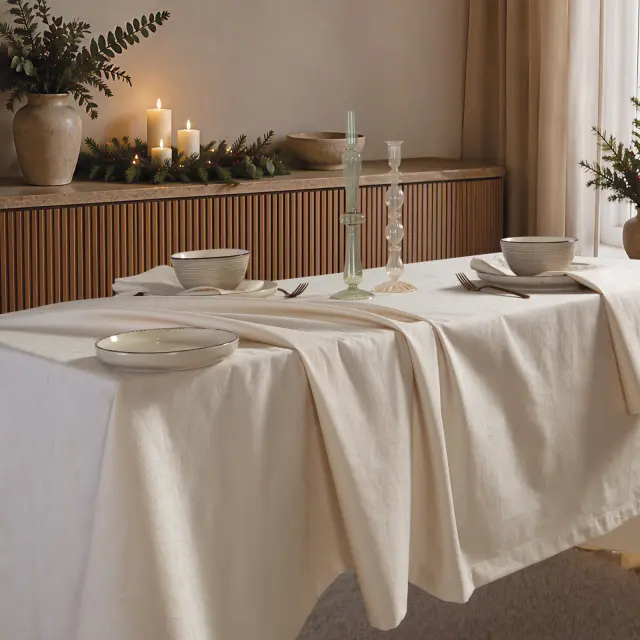 Nef-Nef Homeware Τραπεζομάντηλο Blizzard 160x300 Εκρού