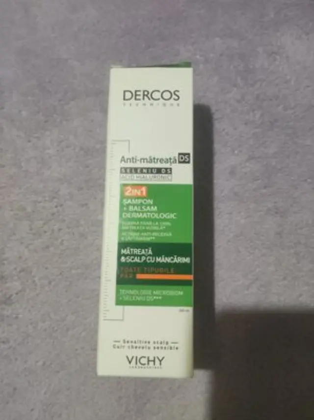 Vichy | Dercos Anti-Dandruff DS Σαμπουάν & Conditioner 2σε1 Κατά της Ξηροδερμίας, της Πιτυρίδας & του Κνησμού | 200ml