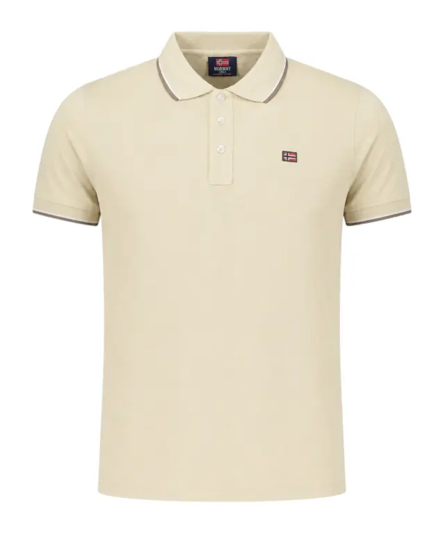 Norway Nautical School - Ανδρικό Polo Κοντομάνικο 838862-BEIGE Μπεζ