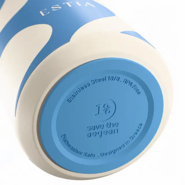 Estia® Lens StA Μπουκάλι Θερμός 360ml- Ocean Waves. 2