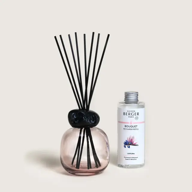 Maison Berger Paris Bouquet Diffuser Διαχύτης Αρώματος με stick s Σετ δώρου Mineral Pink/Black Reed με άρωμαLiliflora