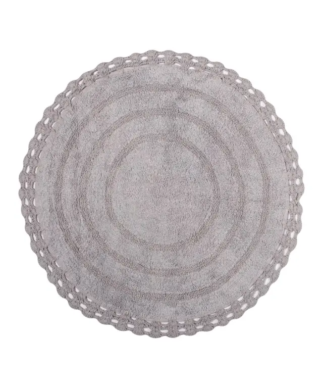 Πατάκι στρογγυλό ( 70cm ) γκρί - -