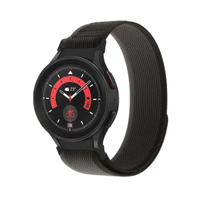 Tech-Protect Nylon Strap Samsung Galaxy Watch 4/5/5 Pro/6/7/FE Black & Orange