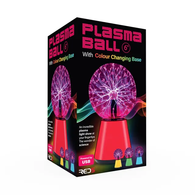 The Source Red5 Διακοσμητικό Φωτιστικό: Colour Change Plasma ball 6'' 3