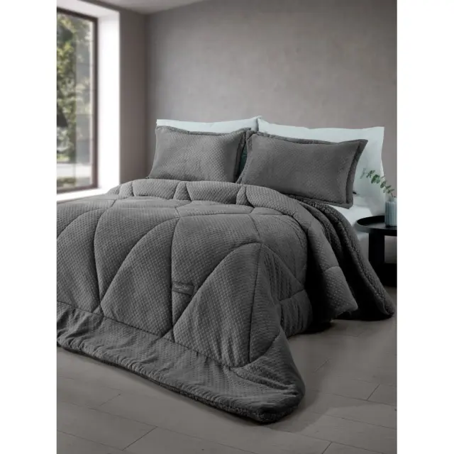 Κουβερτοπάπλωμα Υπέρδιπλο Saint Clair Serena Carbon 220x240