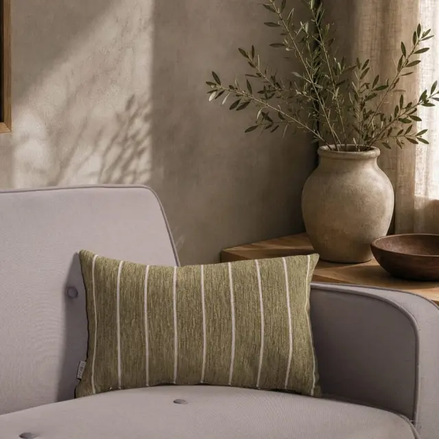 Μαξιλαροθήκη Macon 15 Sage Green TEORAN 30x50cm με γέμιση 2