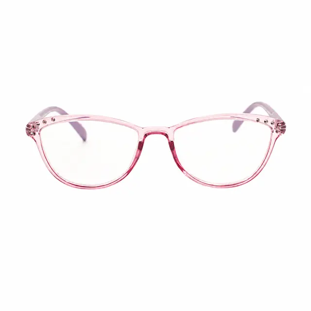 Frog Optical Γυαλιά Πρεσβυωπίας F194 σε Ημιδιάφανο Ροζ Χρώμα και Μωβ Βραχίονες +3.50