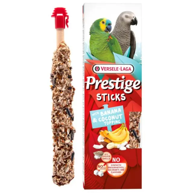 Versele Laga Prestige Sticks Parrots με Μπανάνα & Καρύδα 2x70gr