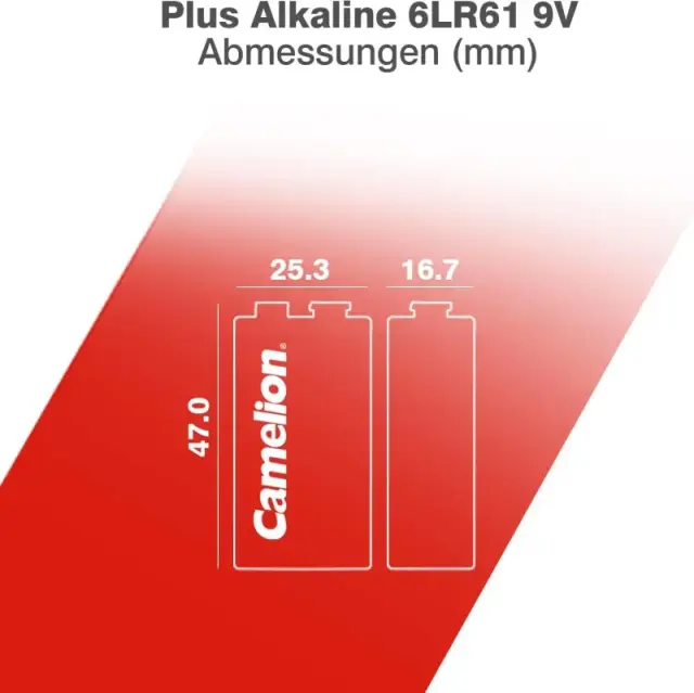 Camelion 6LR61-BP1 – Αλκαλική Μπαταρία 9V 3