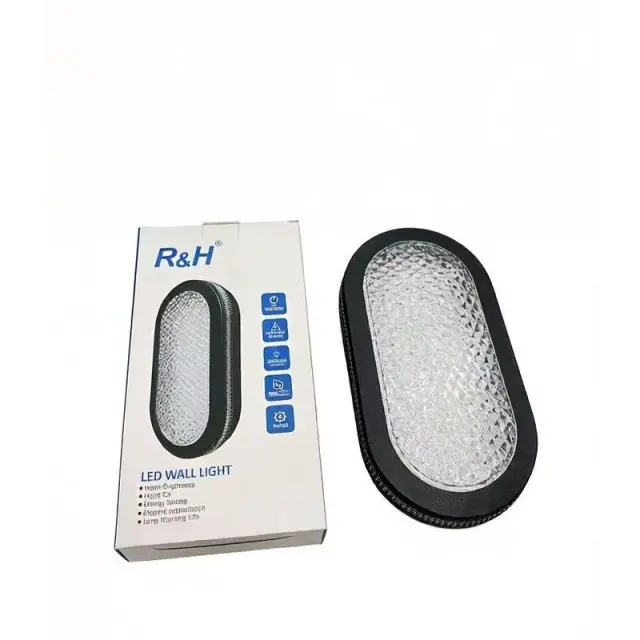 ΦΩΤΙΣΤΙΚΟΥ ΤΟΙΧΟΥ ΟΒΑΛ ΜΑΥΡΟ 20+20W RH-06056