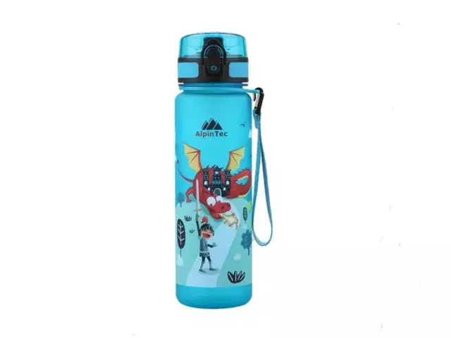 Alpintec Παγούρι Παιδικό Πλαστικό Dragon Τιρκουάζ 500ml/ 217.282185 (AlpinTec)