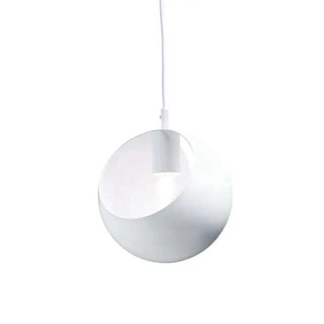 ΚΡΕΜΑΣΤΟ Φ/Σ 1ΧΕ27 ΜΕΤΑΛΛΙΚΟ ΛΕΥΚΟ Φ20XH120CM HOSTA / V36037WH