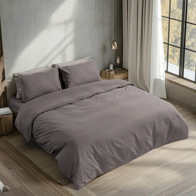 Beauty Home Σεντόνι ημίδιπλο με λάστιχο Prime Art 1230 125x200+35 Ανθρακί