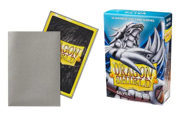 Dragon Shield Small Sleeves - Japanese Matte Silver (60 Sleeves) 2
