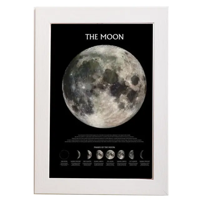 Αφίσα , Pyramid Poster, The Moon - Outer Space 61x91,5εκ Κορνίζα Ξύλινη Σε 10 Χρώματα Με Ακρυλικό Τζάμι Άθραυστο K29+PP0432
