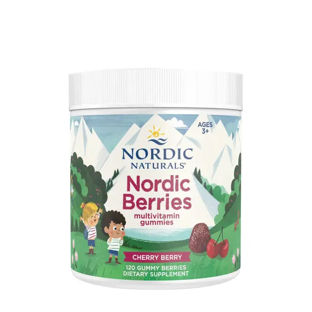 Nordic Naturals Nordic Berries Multivitamin Gummies Cherry Berry, 120 gummies