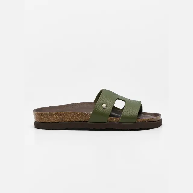 Genuins Πέδιλα Γυναικείο δέρμα Πράσινο GEN/HILARY G106576 KAKI
