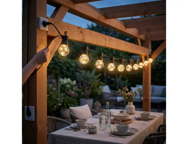 Διακοσμητικός Φωτισμός 10 LED , 7.5 Μέτρα - Θερμό Λευκό LE2000010