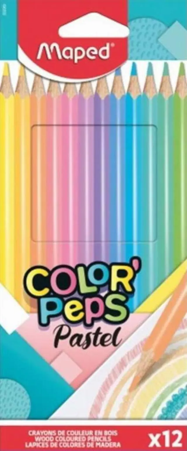 Maped Color' Peps Ξυλομπογιές Pastel 12τμχ/ 832069 (Maped)