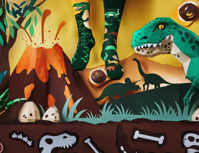 Κάλτσες The Dinosaurs Many Mornings με μέγεθος 23-26 - ΠαιδικέςThe Dinosaurs Kids 23-26 3