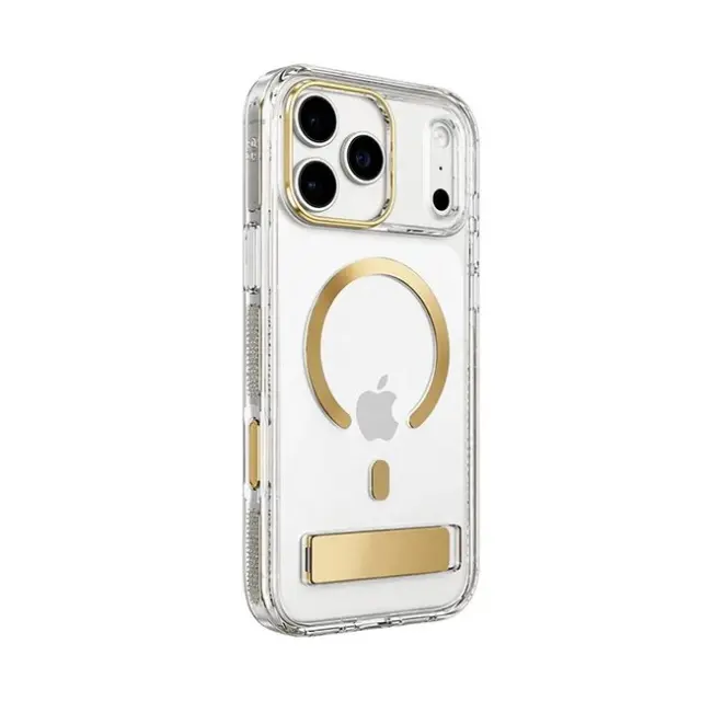 Zagg Θήκη Κινητού iPhone 18 Pro Max / 17 Pro Max Santa Cruz Snap (Metallic) Clear Gold