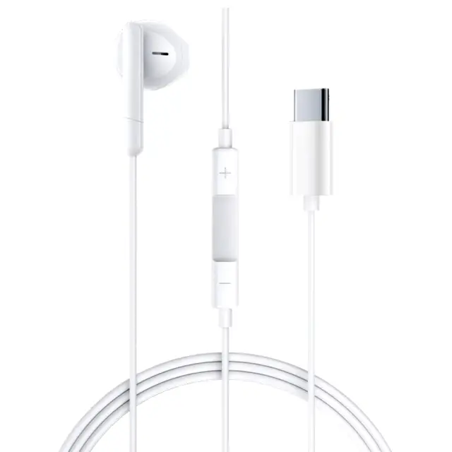 Hands Free Acefast L9 Μονό Ακουστικό USB-C με HD Μικρόφωνο Συμβατά με Όλες τις Συσκευές USB-C Λευκό 1.2m