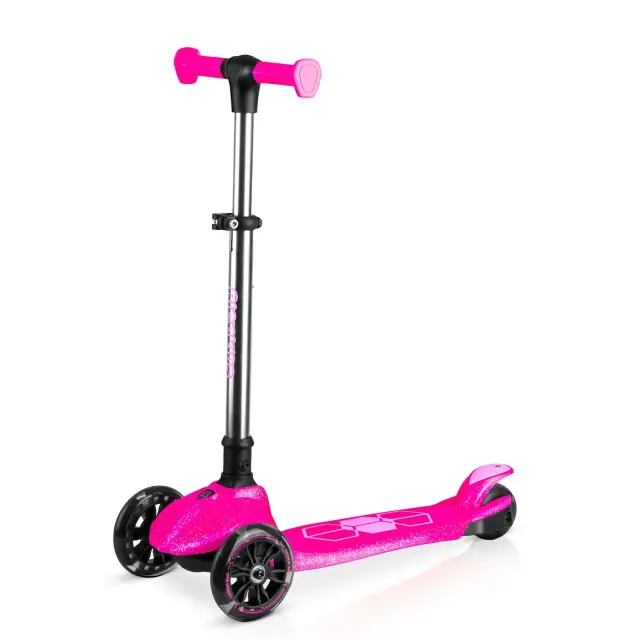 Ricokids Παιδικό Πατίνι Jelly με 3 Τροχούς Led ,Που Λάμπει στο Σκοτάδι Ροζ 2