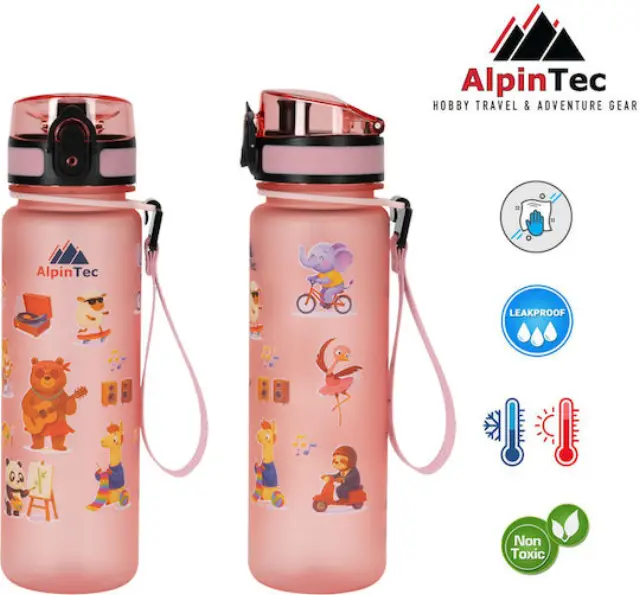 AlpinPro Παγούρι Ροζ Hobby 500ml Kids