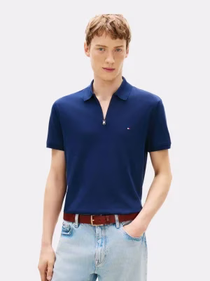 Tommy Hilfiger Ανδρική Μπλούζα με Φερμουάρ Μπλε Μπλε