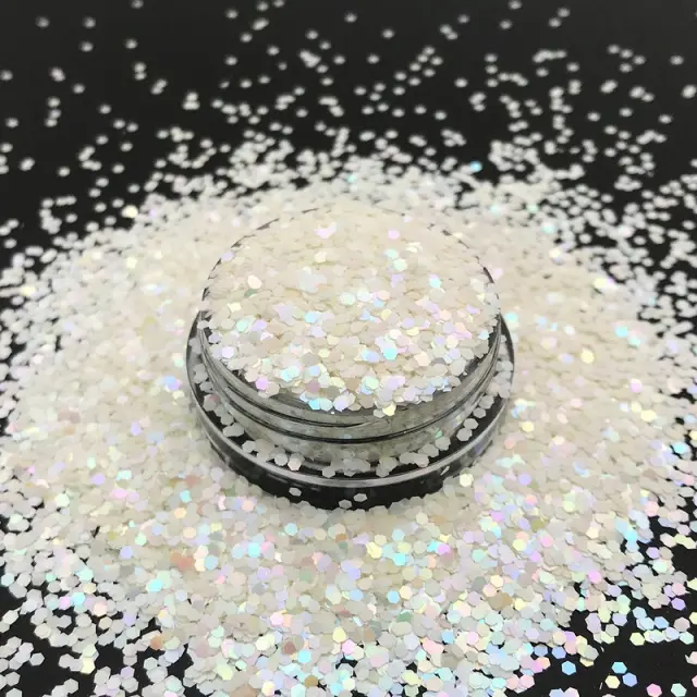 Chunky glitter λεπτό 20gr, Λευκό χρυσό