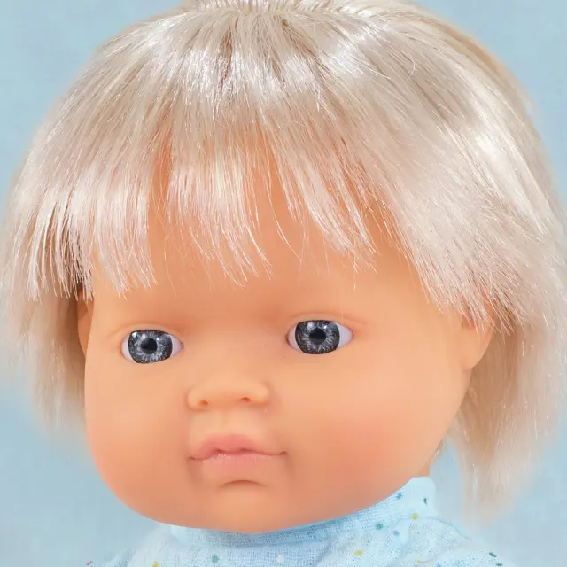 MINILAND DOLLS MINILAND ΚΟΥΚΛΑ ΞΑΝΘΟ ΑΓΟΡΙ 38 CM ΜΕ ΡΟΥΧΑΛΑΚΙΑ 2