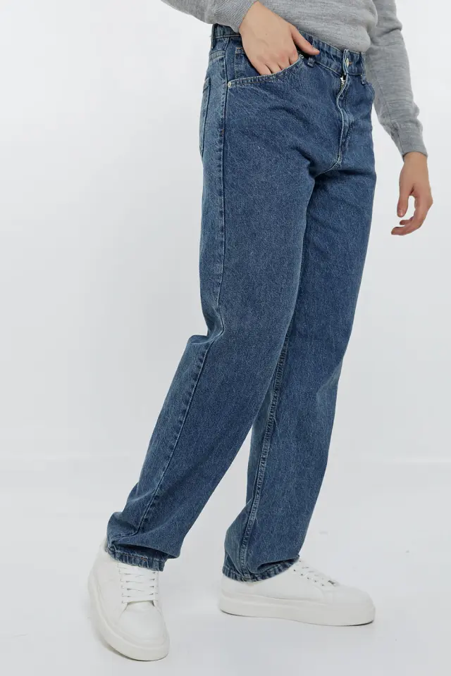 Παντελόνι Jean Loose Fit Μπλε Μπλέ 2